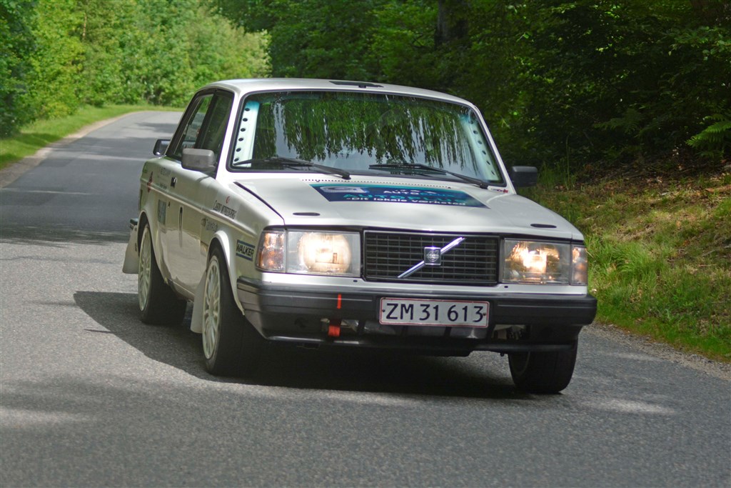 Generalvinderen i Lindum Skov Hill Climb 2021 blev horsensianeren Heino Mejer i Volvo 242 Turbo (1983).
(Foto: Åge Keseler Kirketerp)